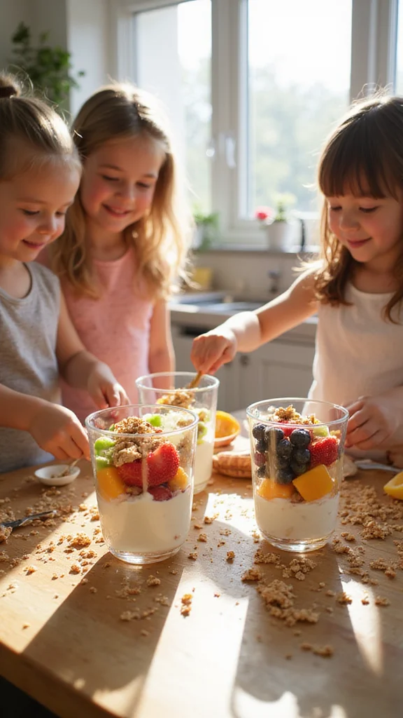 18 Quick Fun Breakfast Ideas for Busy School Morning Routines - 1. Fruit & Yogurt Parfaits 1
