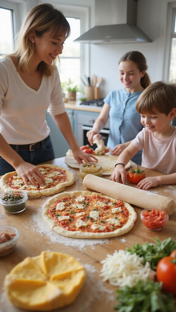 18 Quick Fun Breakfast Ideas for Busy School Morning Routines - 11. DIY Breakfast Pizza 1