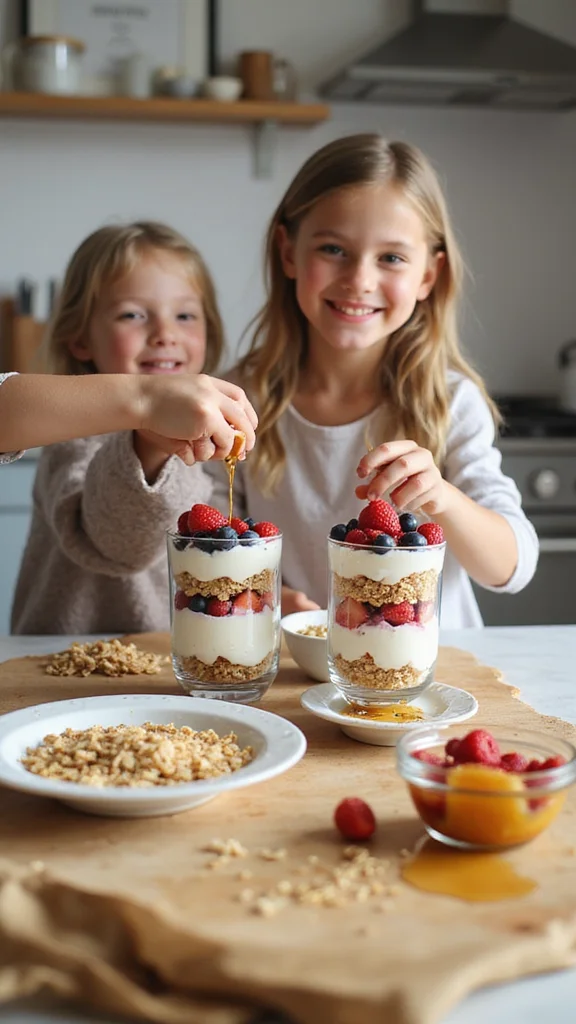 18 Quick Fun Breakfast Ideas for Busy School Morning Routines - 13. Breakfast Parfait with Granola 1