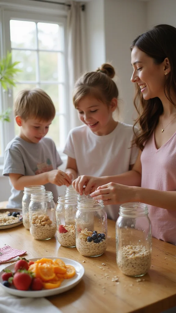 18 Quick Fun Breakfast Ideas for Busy School Morning Routines - 5. Overnight Oats 1