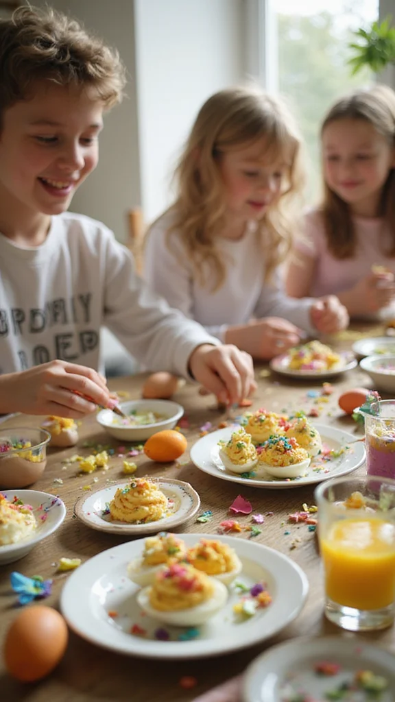 20 Adorable Easter Breakfast Ideas That Every Kid Will Love - 10. Eggcellent Deviled Eggs 1