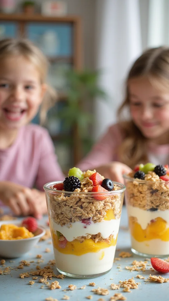 20 Adorable Easter Breakfast Ideas That Every Kid Will Love - 20. Colorful Yogurt Parfaits 1