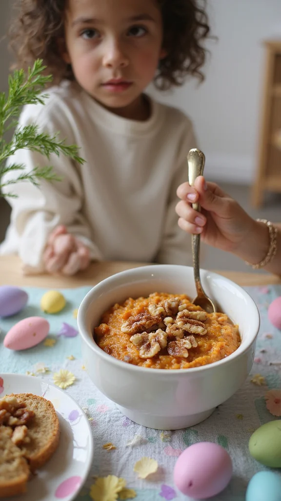 20 Adorable Easter Breakfast Ideas That Every Kid Will Love - 5. Carrot Cake Oatmeal 1