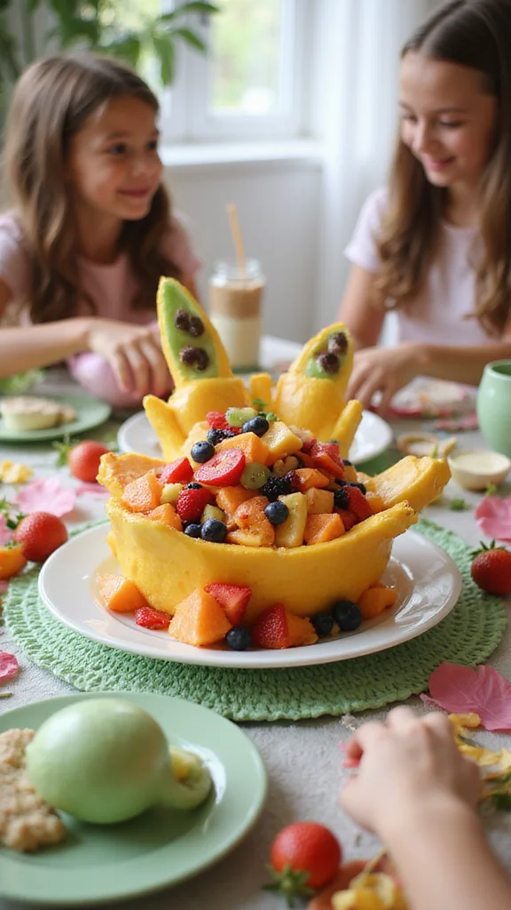 20 Adorable Easter Breakfast Ideas That Every Kid Will Love - 9. Rainbow Fruit Salad 1