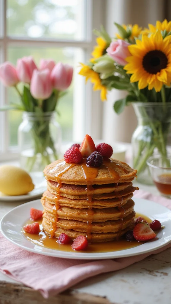 20 Beautiful Easter Breakfast Ideas to Wow Your Whole Family - 10. Sweet Potato Pancakes 1