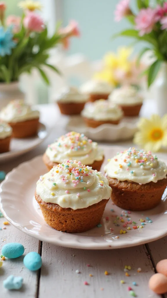 20 Beautiful Easter Breakfast Ideas to Wow Your Whole Family - 15. Carrot Cake Muffins 1