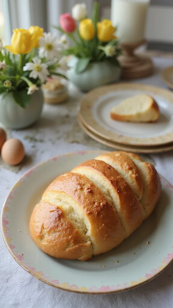 20 Beautiful Easter Breakfast Ideas to Wow Your Whole Family - 4. Fluffy Easter Bread 1