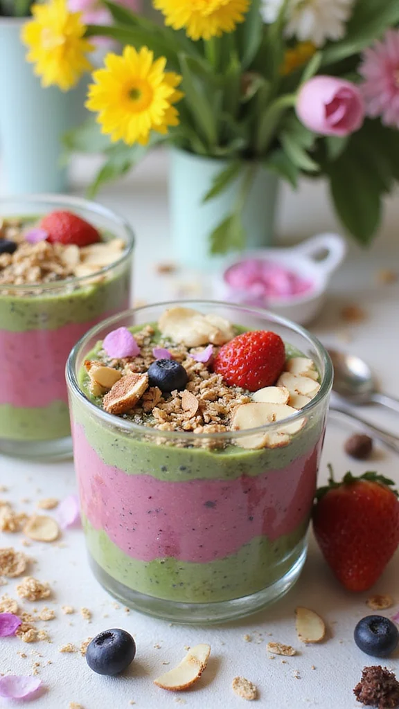 20 Beautiful Easter Breakfast Ideas to Wow Your Whole Family - 5. Colorful Smoothie Bowls 1