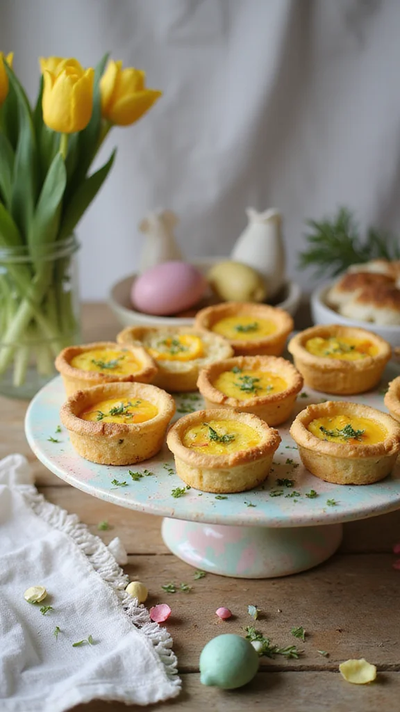 20 Beautiful Easter Breakfast Ideas to Wow Your Whole Family - 5. Mini Quiches 1