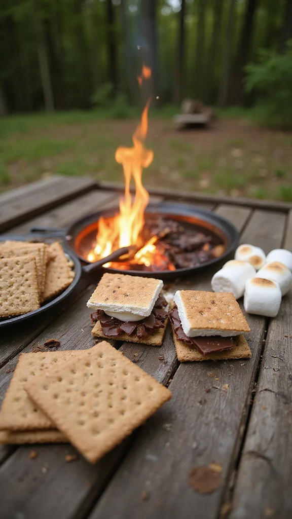 20 Easy Camping Breakfast Ideas That Require No Refrigeration - 12. S'mores Breakfast Bar 1