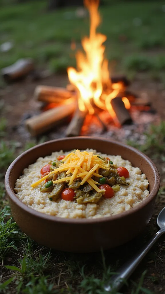 20 Easy Camping Breakfast Ideas That Require No Refrigeration - 14. Savory Oatmeal 1