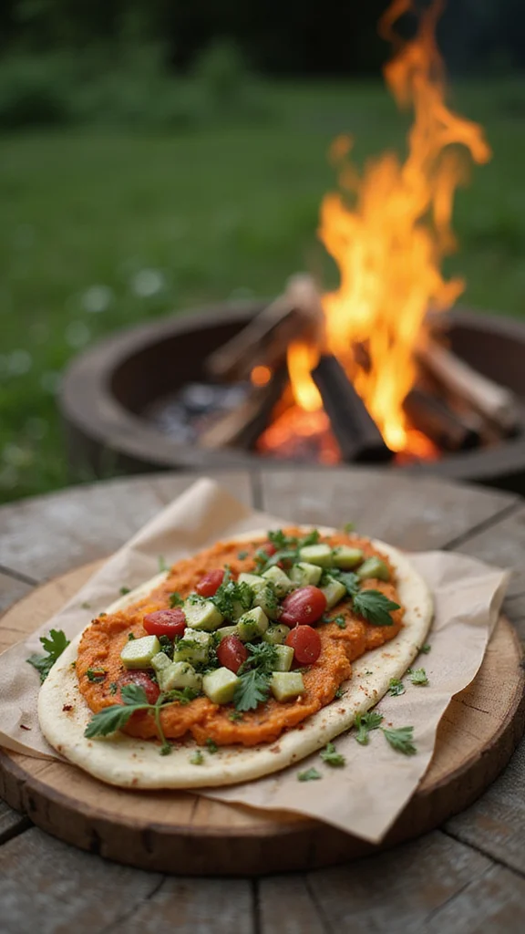 20 Easy Camping Breakfast Ideas That Require No Refrigeration - 17. Pita Bread with Hummus 1