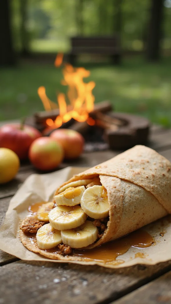 20 Easy Camping Breakfast Ideas That Require No Refrigeration - 4. Nut Butter Wraps 1