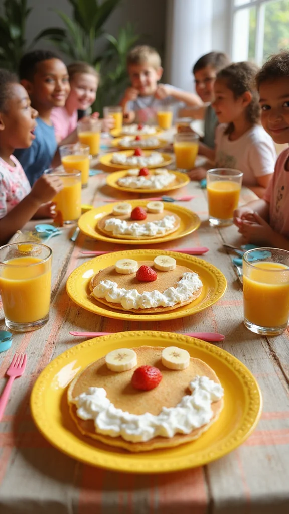 20 Fun Breakfast Ideas for Kids That Make Every Morning Exciting - 1. Smiley Face Pancakes 1