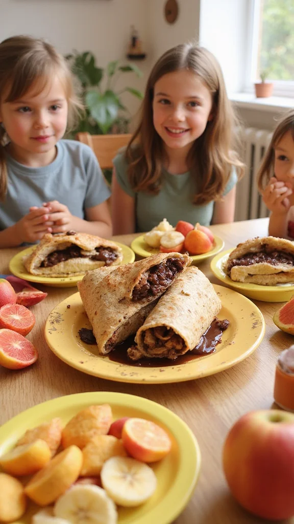 20 Fun Breakfast Ideas for Kids That Make Every Morning Exciting - 12. Chocolate Banana Wraps 1