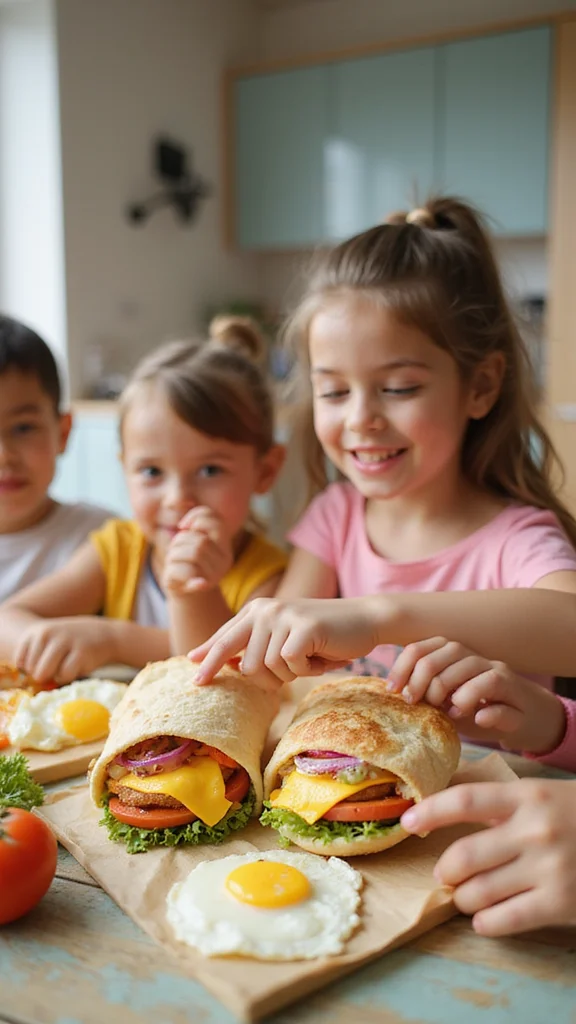20 Fun Breakfast Ideas for Kids That Make Every Morning Exciting - 13. Pita Pocket Sandwiches 1