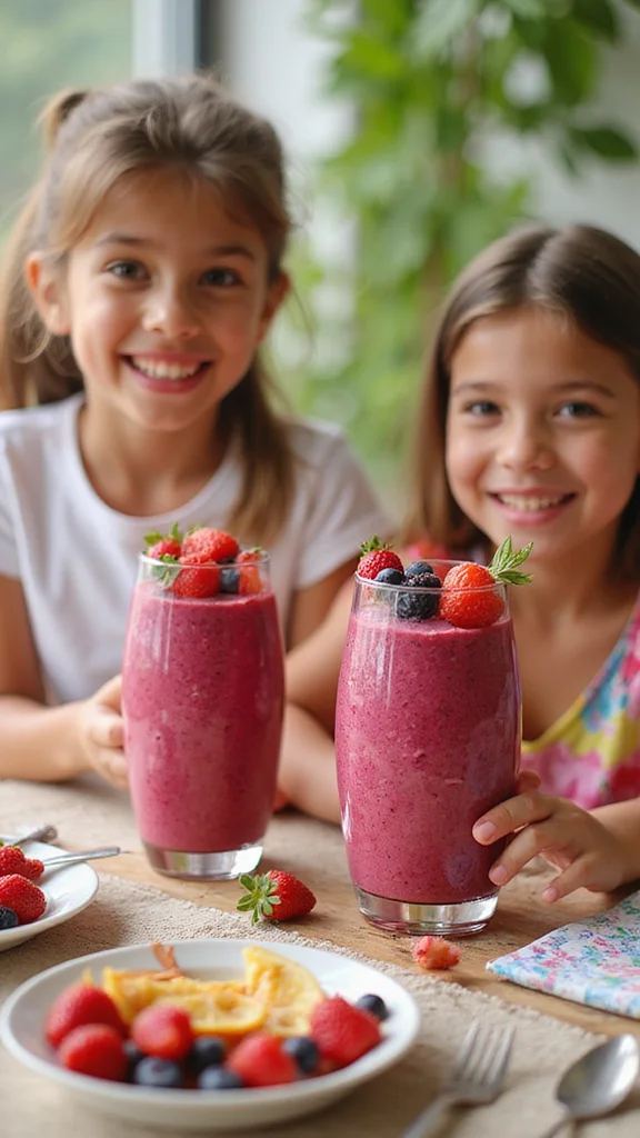 20 Fun Breakfast Ideas for Kids That Make Every Morning Exciting - 18. Berry Smoothies 1