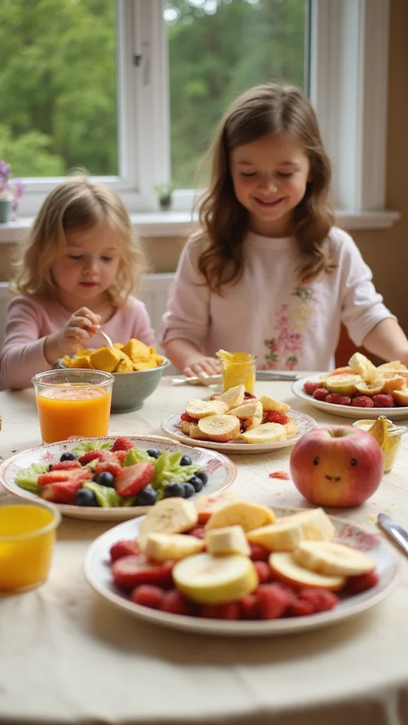 20 Fun Breakfast Ideas for Kids That Make Every Morning Exciting - 3. Fruit Faces 1