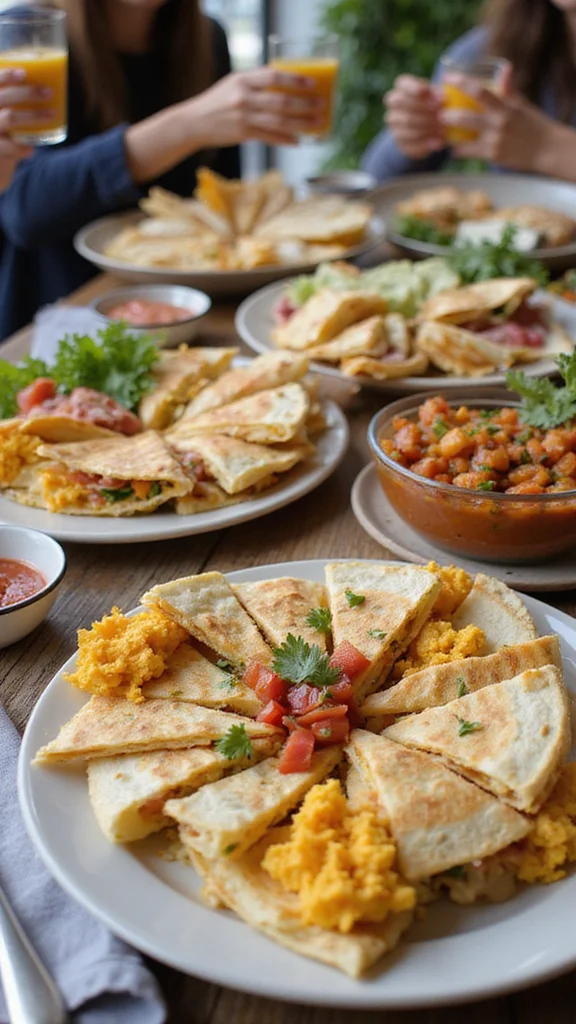20 Impressive Breakfast Buffet Ideas for Your Next Brunch Party - 7. Breakfast Quesadillas 1