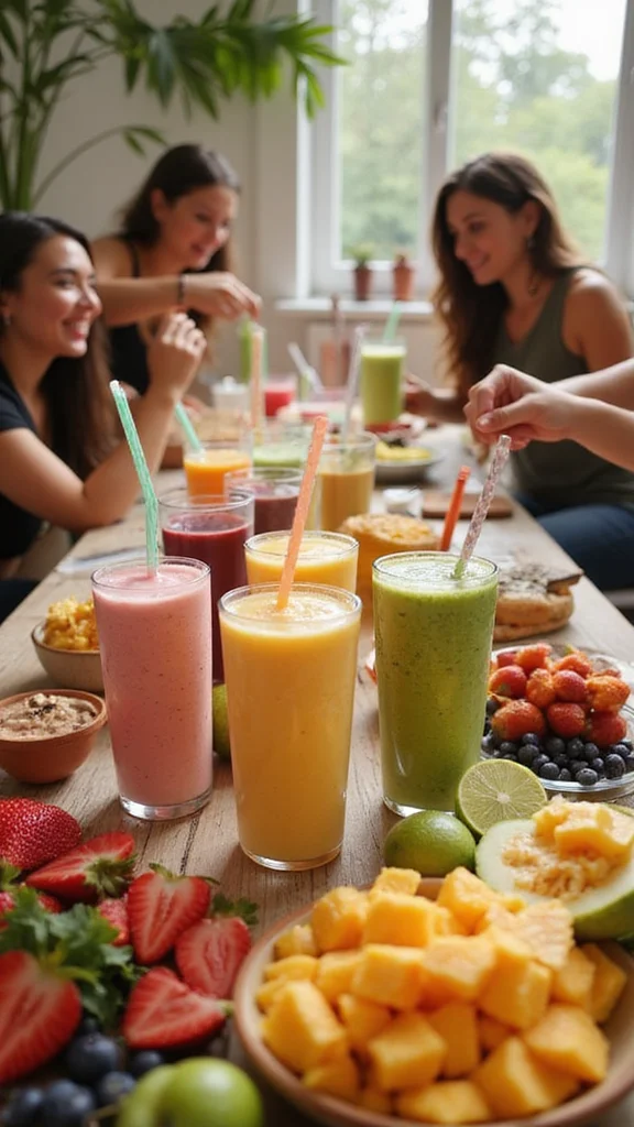 20 Impressive Breakfast Buffet Ideas for Your Next Brunch Party - 9. Smoothie Station 1