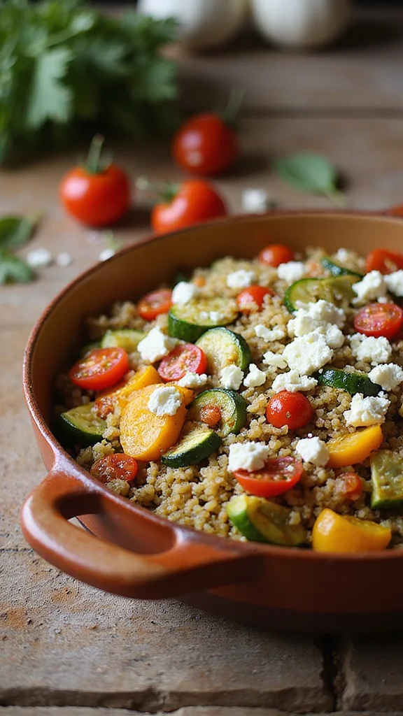 10 Creative Breakfast Casserole Ideas to Try Beyond the Basic Egg Bake - 4. Mediterranean Veggie and Quinoa Bake 1