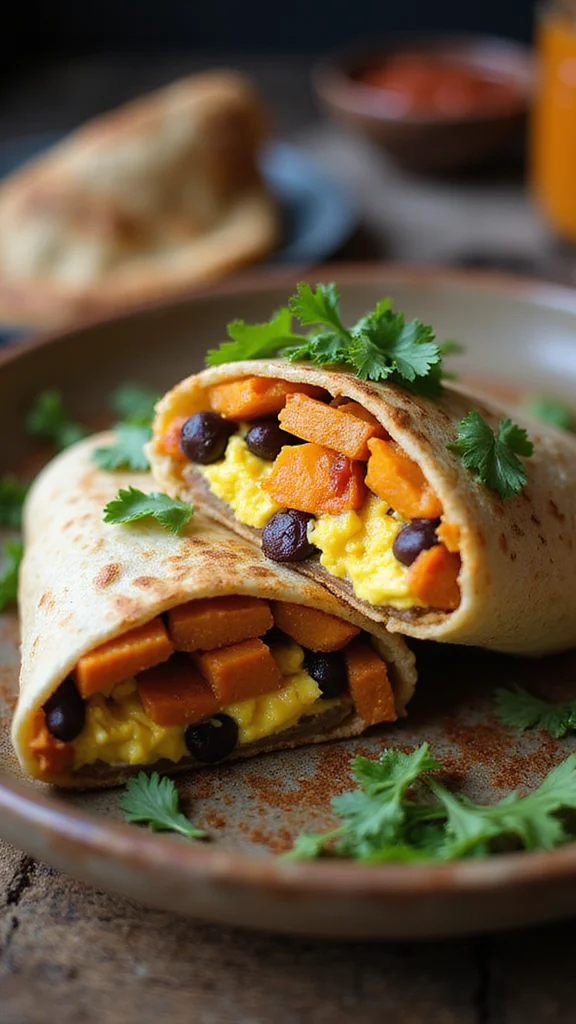 10 Creative Breakfast Potato Recipes That Go Way Beyond Basic Hash Browns - 3. Sweet Potato Breakfast Burrito 1