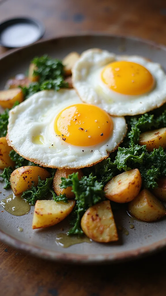 10 Creative Breakfast Potato Recipes That Go Way Beyond Basic Hash Browns - 7. Potato Hash with Kale and Eggs 1
