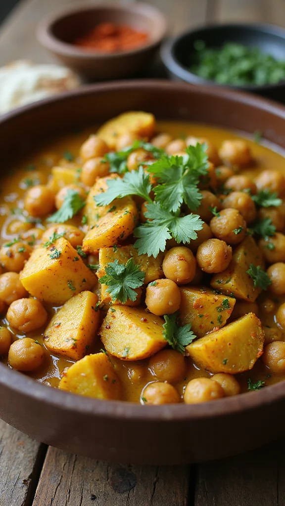 10 Creative Breakfast Potato Recipes That Go Way Beyond Basic Hash Browns - 9. Curried Potato and Chickpea Bowl 1