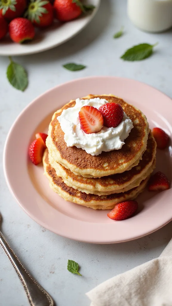 10 Elegant Strawberry Breakfast Recipes Perfect for a Spring Brunch - 1. Strawberry Shortcake Pancakes 1