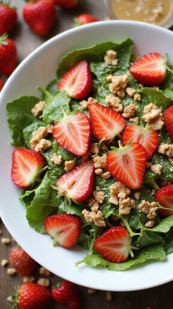 10 Elegant Strawberry Breakfast Recipes Perfect for a Spring Brunch - 9. Strawberry Salad with Poppy Seed Dressing 1