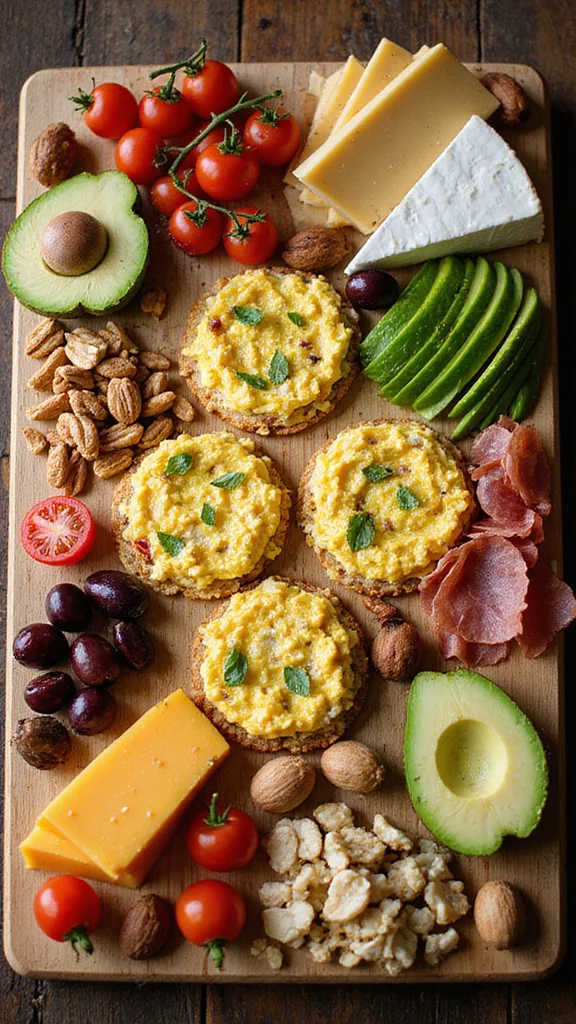 10 Mini Breakfast Grazing Board Ideas Perfect for Smaller Gatherings - 6. Keto-Friendly Breakfast Board 1
