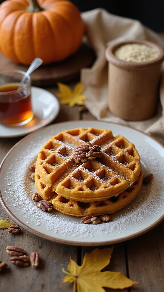 10 Seasonal Breakfast Brunch Ideas Perfect for Every Time of Year - 3. Autumn Pumpkin Waffles 1