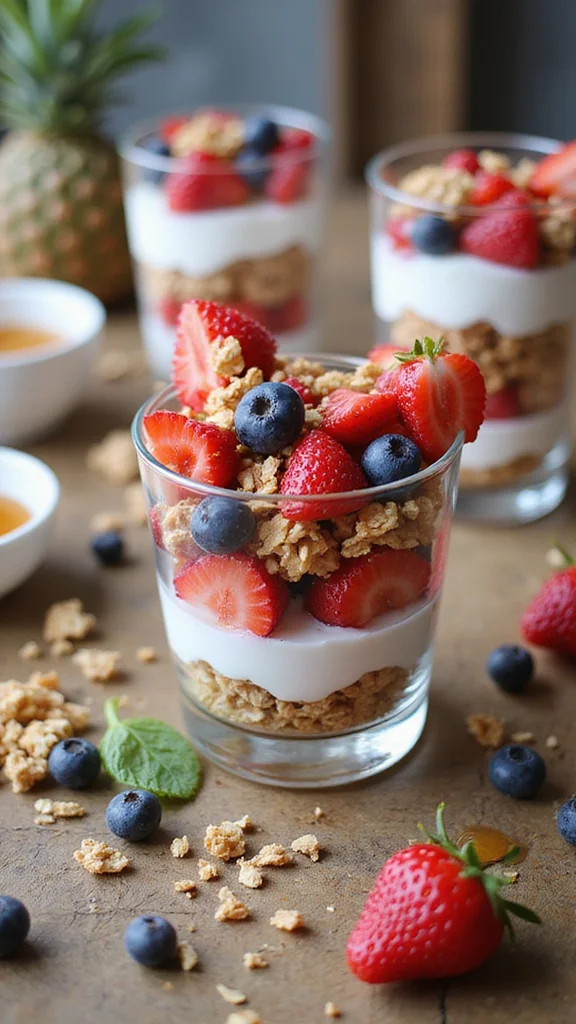 10 Sweet and Savory Potluck Breakfast Ideas to Please Every Guest - 5. Fruit and Yogurt Parfaits 1