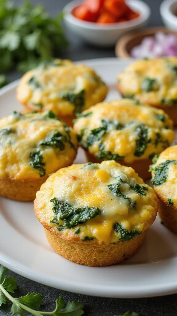 12 Crowd-Pleasing Potluck Breakfast Ideas for Any Occasion - 5. Cheesy Spinach and Egg Muffins 1