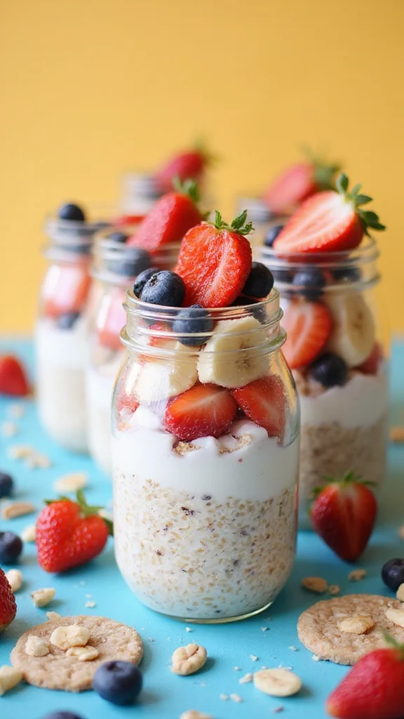 12 Crowd-Pleasing Potluck Breakfast Ideas for Any Occasion - 7. Overnight Oats Jars 1
