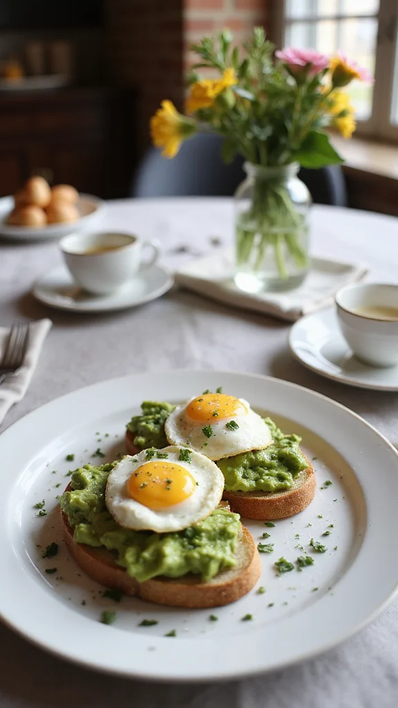 12 Elegant Breakfast Brunch Ideas to Genuinely Impress Your Guests - 1. Avocado Toast with Poached Eggs 1