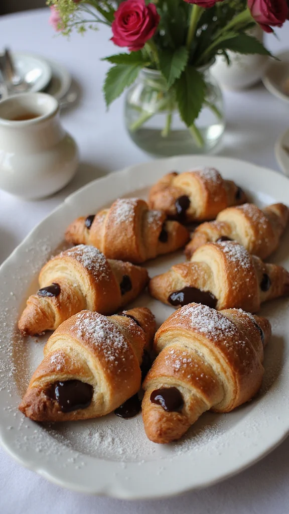 12 Elegant Breakfast Brunch Ideas to Genuinely Impress Your Guests - 11. Chocolate Croissants 1
