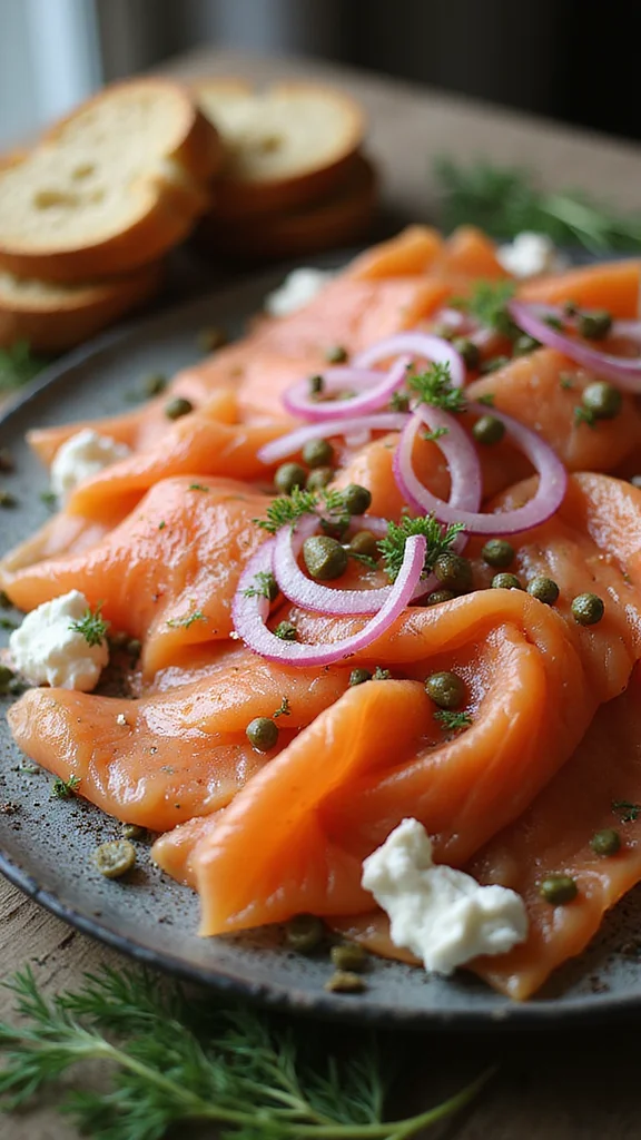 12 Elegant Breakfast Brunch Ideas to Genuinely Impress Your Guests - 3. Smoked Salmon Platter with Cream Cheese 1