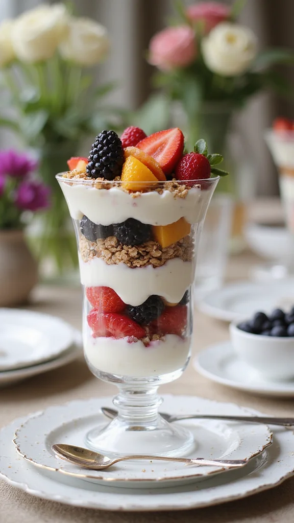 12 Elegant Breakfast Brunch Ideas to Genuinely Impress Your Guests - 6. Fruit and Yogurt Parfaits 1