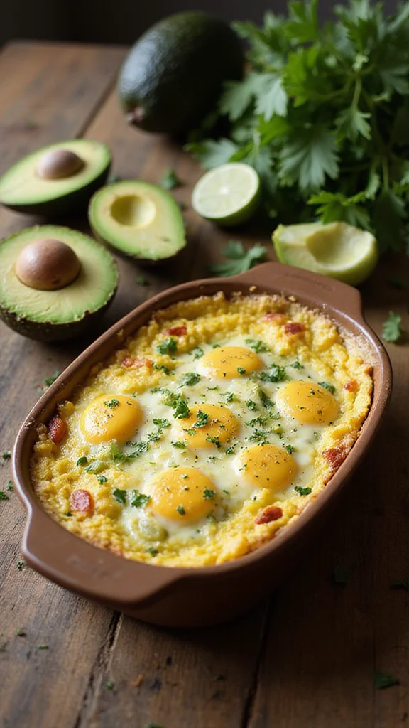 12 Healthy Breakfast Casserole Ideas That Never Sacrifice on Flavor - 10. Egg and Avocado Casserole 1
