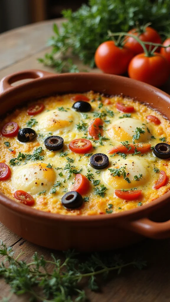 12 Healthy Breakfast Casserole Ideas That Never Sacrifice on Flavor - 8. Mediterranean Egg Bake 1