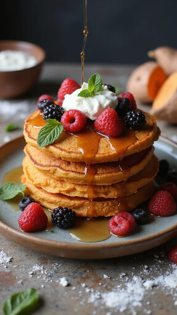 12 Healthy Breakfast Potato Recipes That Are Still Incredibly Delicious - 10. Sweet Potato Pancakes 1