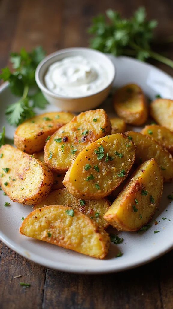 12 Healthy Breakfast Potato Recipes That Are Still Incredibly Delicious - 6. Garlic Parmesan Potato Wedges 1
