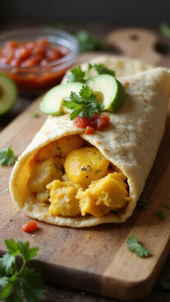 12 Healthy Breakfast Potato Recipes That Are Still Incredibly Delicious - 7. Potato and Egg Breakfast Burrito 1