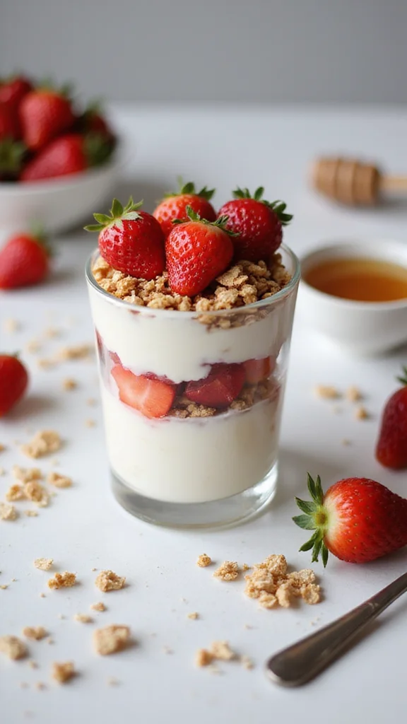 12 Healthy Strawberry Breakfast Recipes That Still Taste Totally Indulgent - 5. Strawberry Yogurt Parfait 1