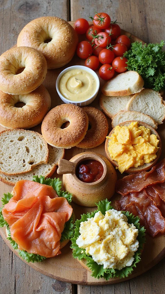 12 Seasonal Breakfast Grazing Board Ideas for Every Special Occasion - 10. DIY Breakfast Sandwich Board 1