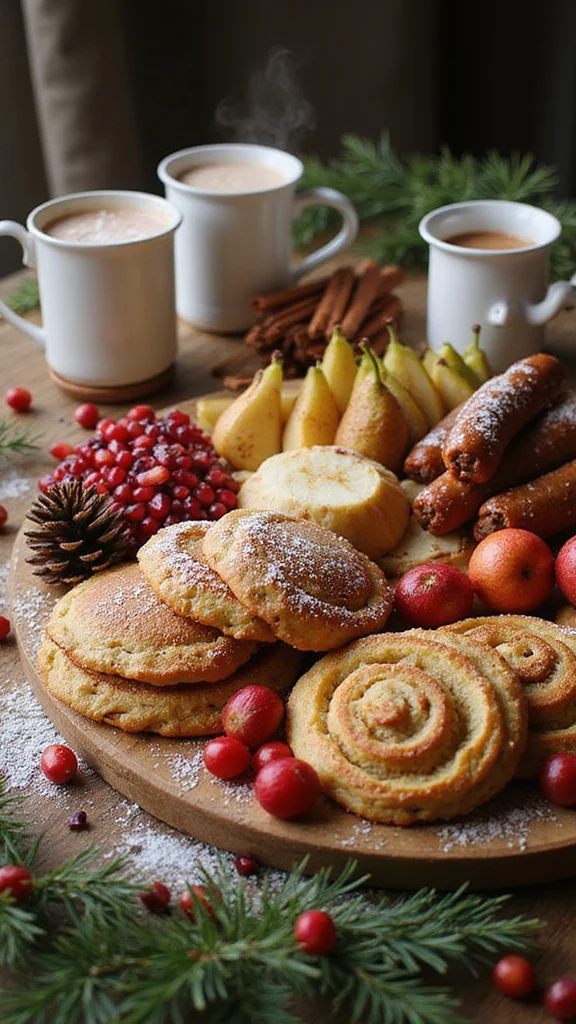 12 Seasonal Breakfast Grazing Board Ideas for Every Special Occasion - 12. Festive Holiday Board 1