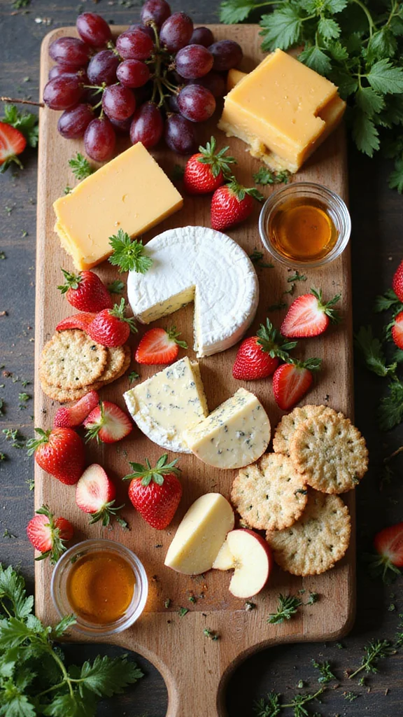 15 Beautiful Breakfast Grazing Board Ideas for Your Next Brunch - 1. Classic Cheese and Fruit Delight 1