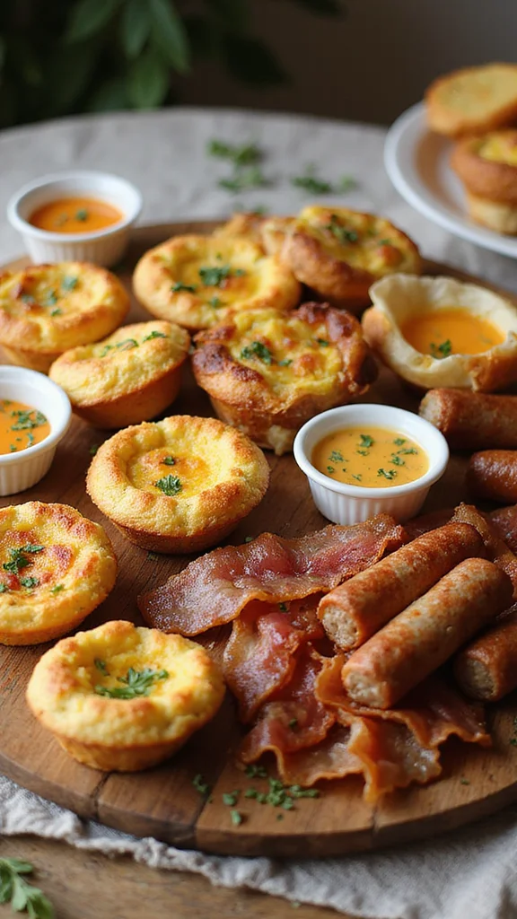 15 Beautiful Breakfast Grazing Board Ideas for Your Next Brunch - 2. Savory Breakfast Treats 1