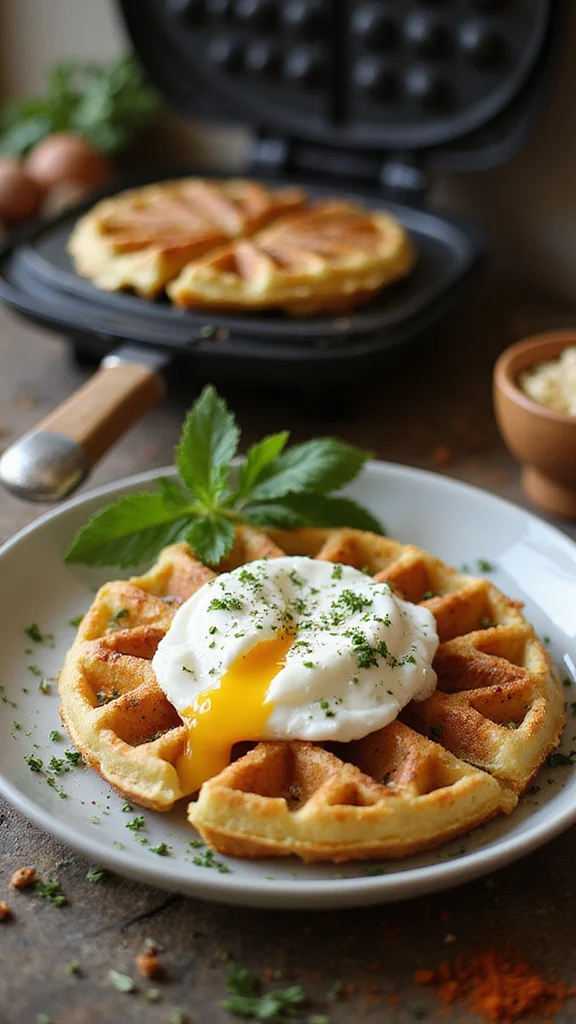 15 Crispy Breakfast Potato Recipes You'll Want to Make Every Weekend - 7. Crispy Potato Waffles 1